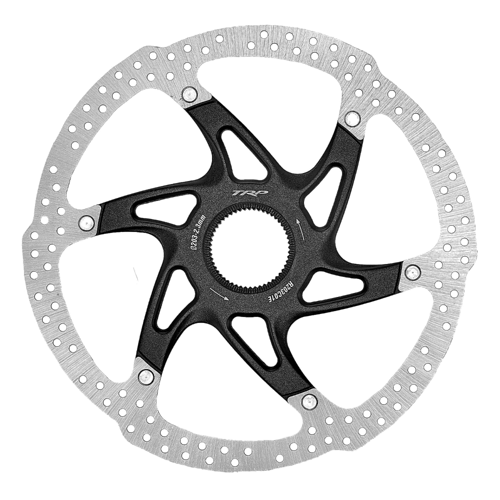 TRP R1 Piece Slotted Mountain Bike Disc Brake Rotor 6-Bolt 203mm